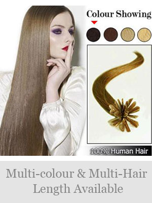 18" 100% Human Hair Nail Tip Extensions