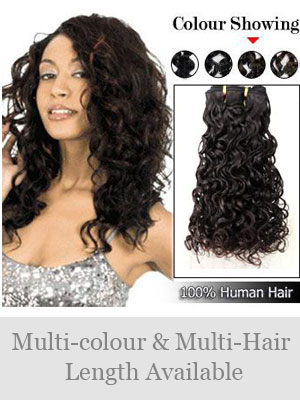 Indian Remy Hair Curly Weft Extensions - Click Image to Close