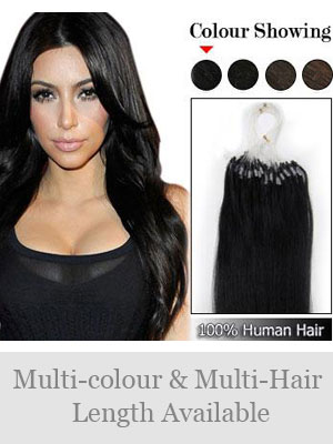 18"100% Micro Loop Human Hair Extensions - Click Image to Close