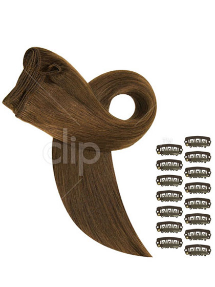 16" DIY Set Clip In Hair Extensions - Click Image to Close