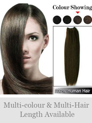 60"Wide Remy Human Hair Straight Full Head Extensions - Click Image to Close