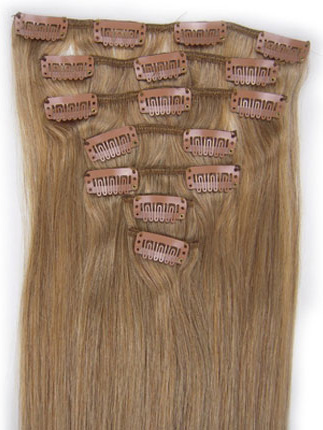 7 pcs From 14" Straight Clip In Full Head Set