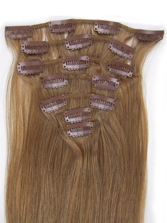 7 pcs From 14" Straight Clip In Full Head Set