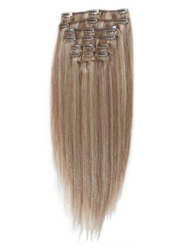 10 pcs From 14" Straight Clip In Full Head Set - Click Image to Close