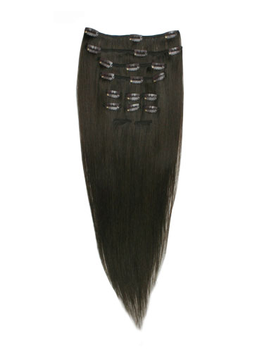 10 pcs From 14" Straight Clip In Full Head Set - Click Image to Close