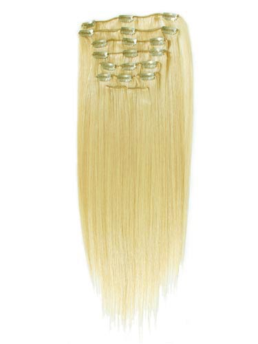 10 pcs From 14" Straight Clip In Full Head Set - Click Image to Close