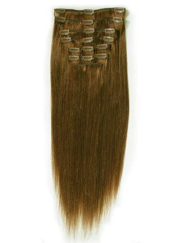 10 pcs From 14" Straight Clip In Full Head Set - Click Image to Close