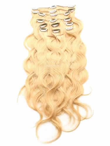 10 pcs From 18" Wavy Clip In Full Head Set