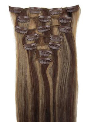 7 pcs From 14"(70g) Straight Clip In Full Head Set