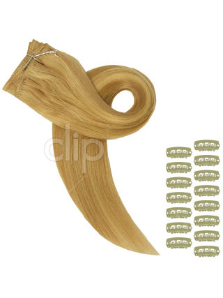 16" DIY Set Clip In Hair Extensions - Click Image to Close